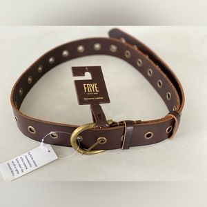Brown Leather Frye Belt Size Large